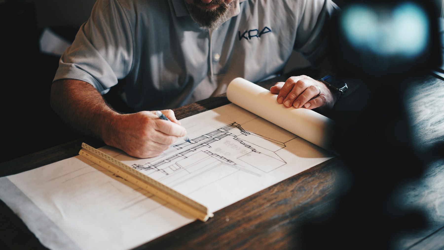Plans de rénovation étudiés avant l'engagement d'un projet